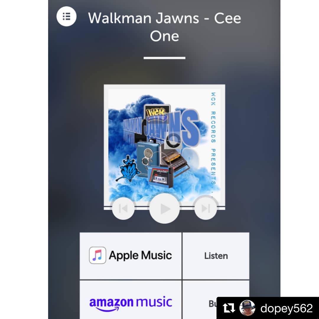 #Repost @dopey562
・・・
WCK records presents @cee_one__ Walkman Jawns a instrume... 1