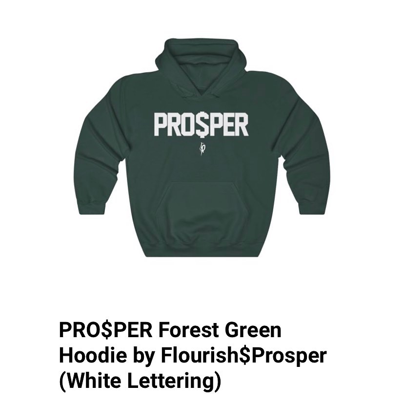 The official PRO$PER pull over hoodie in Dark Forest Green. Starting at $33 avai...