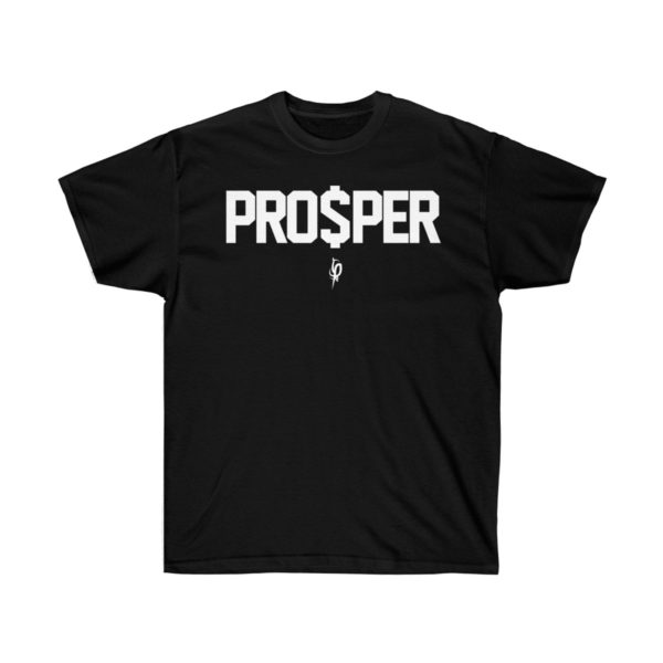 Original PRO$PER Black T-Shirt (White Lettering) 1