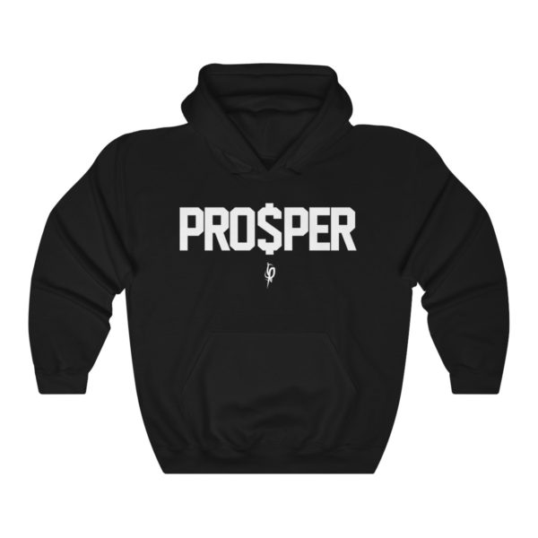 PRO$PER Black Hoodie by Flourish$Prosper (White Lettering) 1