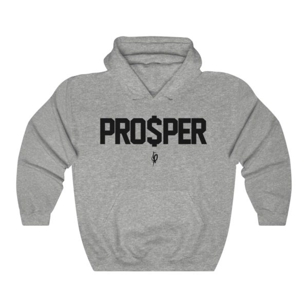 PROSPER Hooded Sweatshirt w/ upside down Los Angeles 1